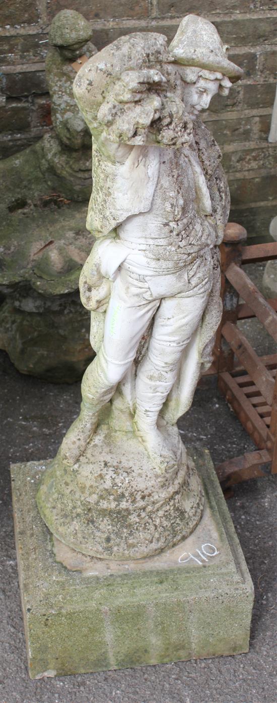 Stonework  Victorian male figure
